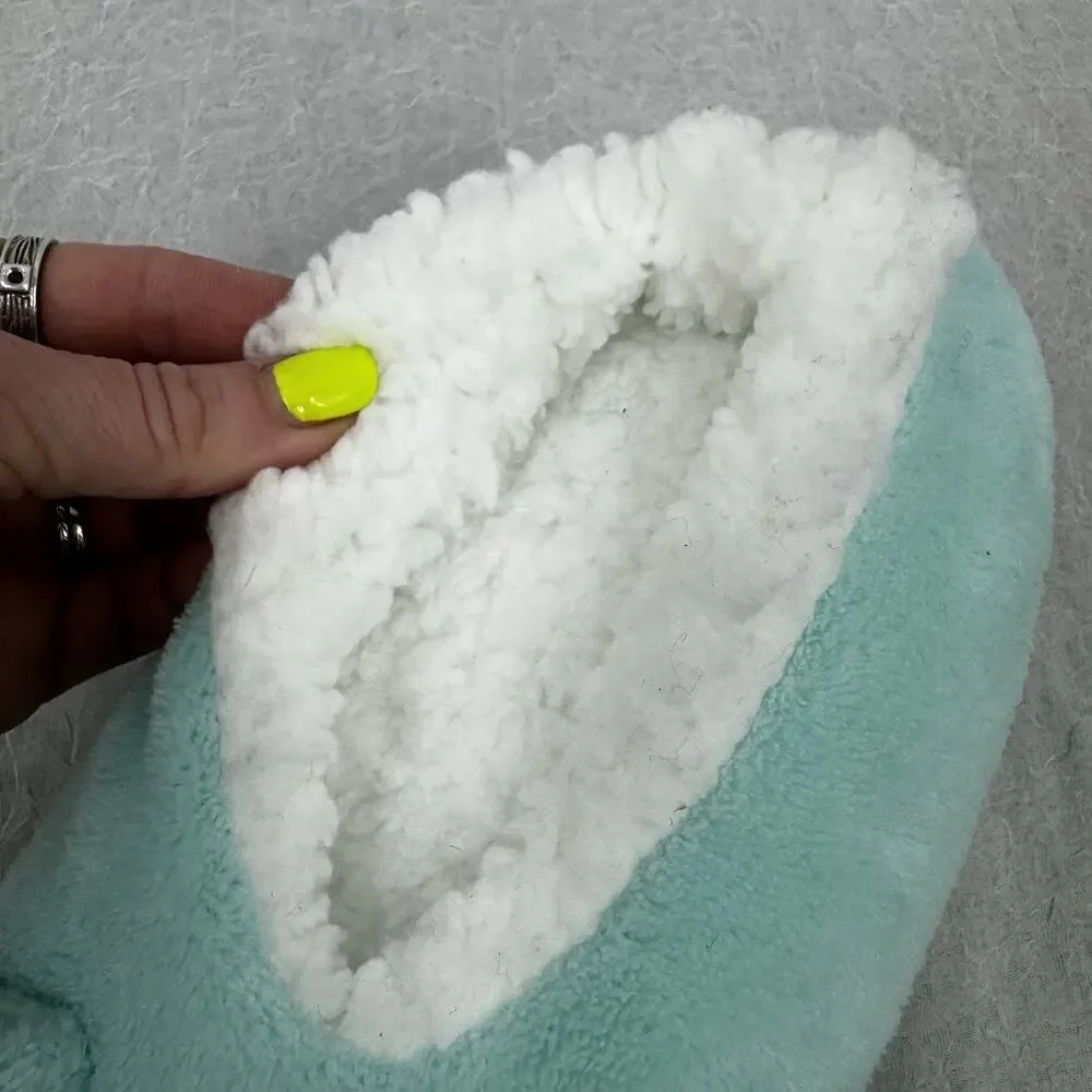 Northeast Outfitters Cozy Cabin Girls' Unicorn Slippers Size Small Aqua
